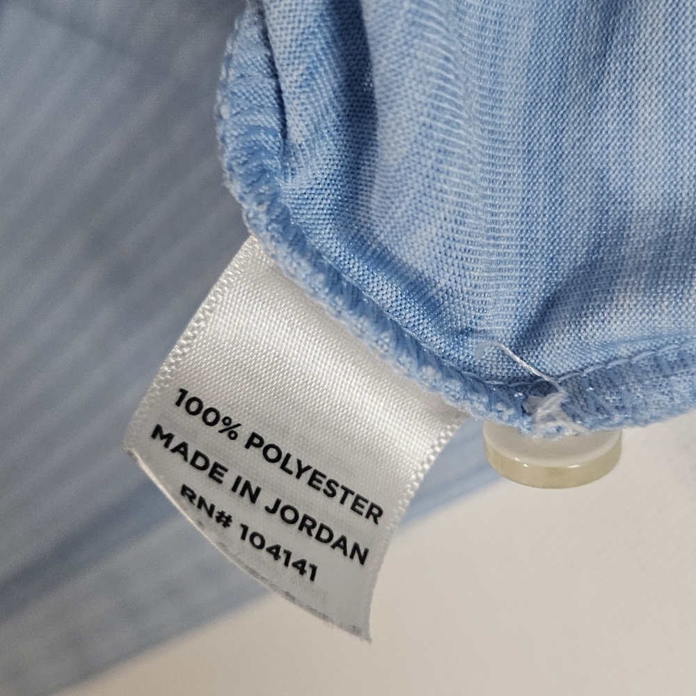 Walter Hagen Mens Golf Polo Size Large Blue Lightweight Outdoors Preppy Athletic - Picture 5 of 7